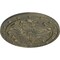 Ekena Millwork Foster Acanthus Leaf Medallion (Canopies up to 2 1/4"), 20 1/2"OD x 1 1/2"P, Witch Hazel Crackle CM20FOWHC - alternate 4